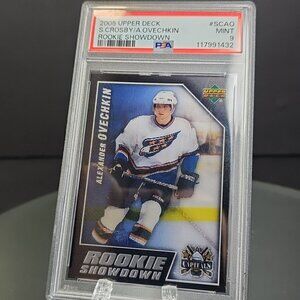 2005-06 Upper Deck - Rookie Showdown Alex Ovechkin, Sidney Crosby #SCAO PSA 9